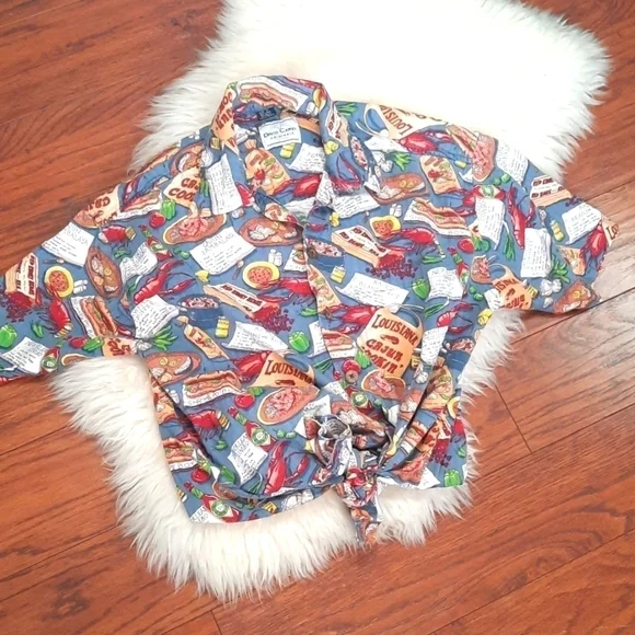 David Carey Original Louisiana Cajun Cooking Shirt - Picture 2 of 8